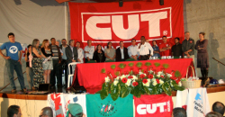Dirigentes da CUT Nacional, das CUTs Regionais, lideran