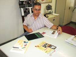 Lindolfo Fernandes de Castro com balan
