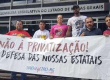 Eletricitárias e eletricitários buscam apoio contra privatização da Cemig