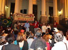 Movimentos sociais e sindical e lideranças políticas fazem ato em Belo Horizonte