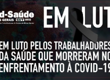 Luto por trabalhadoras e trabalhadores da saúde