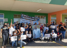 Ato em homenagem ao técnico de enfermagem Gerônimo Batista Pires