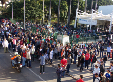 Metalúrgicos fazem manifestação na Vallourec