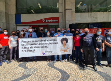 Bancárias e bancários estão mobilizados contra as demissões no Bradesco