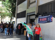 Em greve, servidoras e servidores do MTP reforçam a mobilização em todo país