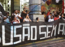 Tarifa Zero e Frente Brasil Popular fazem ato contra reajuste da passagem em BH