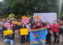 Sind-UTE/MG realiza manifestação contra exonerações de diretores