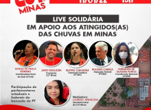 Live Solidária: Em apoio aos atingidos e atingidas pelas chuvas em Minas