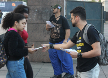 Metroviárias e metroviários se unem à população contra reajuste da tarifa