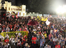 Ato em Defesa da Democracia toma as ruas de Belo Horizonte