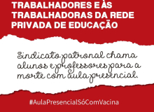 #AULAS PRESENCIAIS SÓ COM VACINA