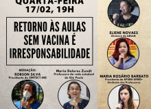 Retorno às aulas sem vacina é irresponsabilidade