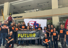 Sindicato promove ato contra demissões, adoecimento e fechamento de agências do Itaú