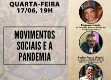 Live no facebook com o debate “Movimentos Sociais e a Pandemia”