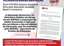 Beatriz Cerqueira denuncia vazamento de dados funcionais sigilosos de professores