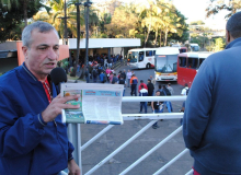 Sindicato faz manifestação com metalúrgicas e metalúrgicos na Vallourec