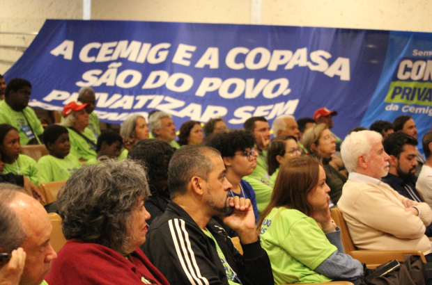 Seminário Popular contra a Privatização da Cemig e Copasa reúne sindicalistas