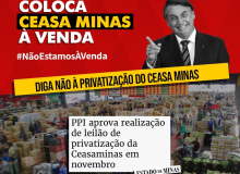 Bolsonaro coloca CEASA Minas à venda