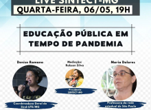 Educação em tempos de pandemia: Live pelo Sintect-MG