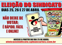 Bancários de SP: Eleição para nova diretoria do Sindicato começa nesta terça 25