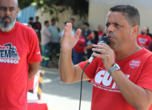 Práticas antissindicais na Cemig na gestão de Zema são repudiadas em ato no Anel Rodoviário em BH - Fotos Rogério Hilário