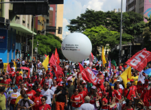 Primeiro de Maio 2023 - Reconstrução do país com Lula, derrotar Zema e devolver Minas Gerais ao povo - Fotos Rogério Hilário