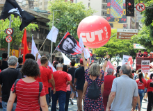 Ato Bolsonaro Nunca Mais ocupa as ruas de Belo Horizonte no dia 9 de abril - Fotos Rogério Hilário