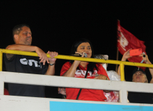 Centrais, movimentos sociais e partidos políticos de unem em Ato em Defesa da Democracia em Belo Horizonte - Fotos Rogério Hilário