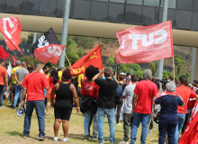 Protesto na Cidade Administrativa contra a presença de Jair Bolsonaro em Minas Gerais - Fotos Rogério Hilário