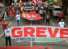 Ato unificado em apoio à luta de eletricitárias e eletricitários (greve na Cemig), ocupação e passeata - Fotos Rogério Hilário