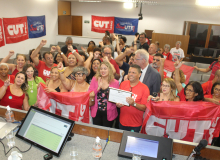 Assembleia Legislativa homenageia a CUT Minas pelos 40 anos de fundação - fotos Rogério Hilário