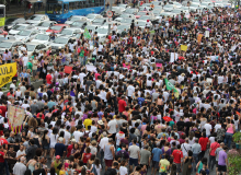 Ato Ele Não - Mulheres contra o fascismo - em Belo Horizonte - Fotos Rogério Hilário