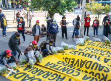 Em atos simbólicos, BH denuncia racismo, fascismo e defende empresas públicas - Fotos: @luizrochabh/LPS/Mídia Ninja