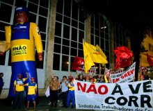 Sintect/MG realiza assembleia geral na Praça Sete no dia 9 de agosto de 2022 - Fotos Rogério Hilário