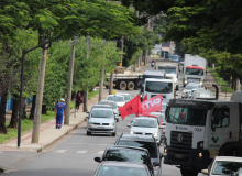 WDS - Carreata e ato em defesa dos direitos de traballhadoras e trabalhadores - 17 de fevereiro de 2021 - Fotos Rogério Hilário