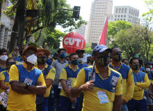 Greve Nacional dos Correios - Ato unificado e assembleia em Belo Horizonte 11 de setembro de 2020 - Fotos Rogério Hilário