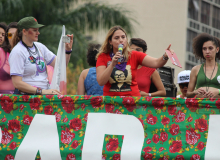 Ato Haddad e Manu, Sim, em Belo Horizonte - Fotos Rogério Hilário e Lorena Zschaber