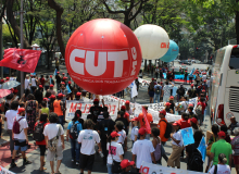 Todos contra a destruição do Brasil  - Ato em Belo Horizonte - Fotos Rogério Hilário - CUT/MG