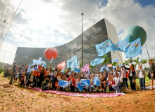 Ato de trabalhadoras e trabalhadores da educação pelo Piso Nacional na Cidade Administrativa - Fotos Luiz Rocha/Sind-UTE/MG